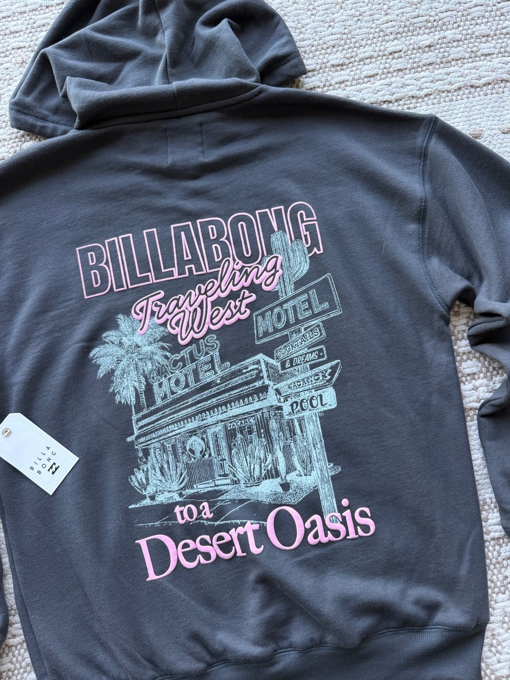 🔥🔥BILLABONG - LIVIN THE DREAM FLEECE HOODIE SWEATSHIRT🔥🔥 - Picture 3 of 5